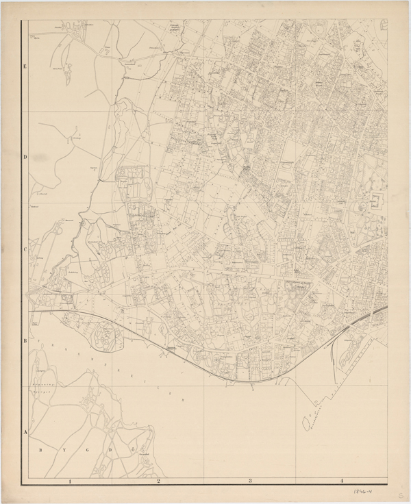 Kart over Christiania 1896, kartplate 4