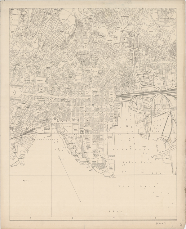 Kart over Christiania 1896, kartplate 5