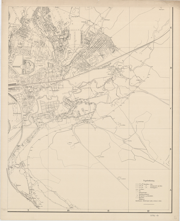 Kart over Christiania 1896, kartplate 6