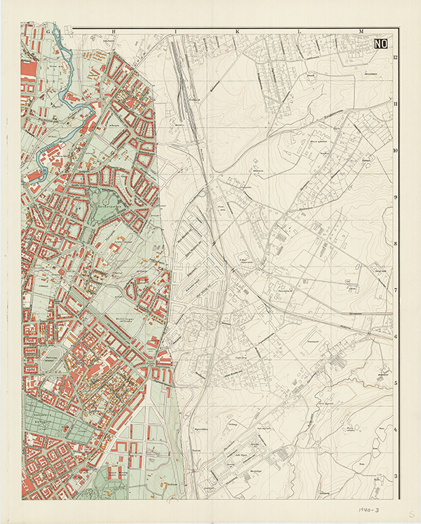 Kart over Oslo 1940, kartplate 3