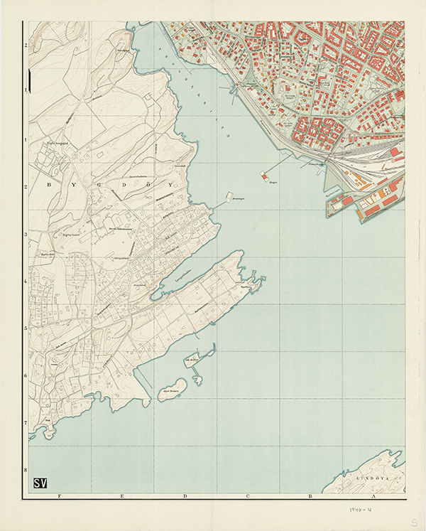 Kart over Oslo 1940, kartplate 4