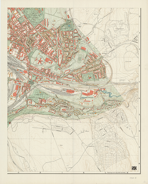 Kart over Oslo 1940, kartplate 6