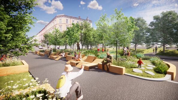 Illustrasjon av Bylivsgata Torshov