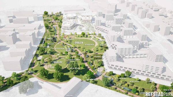 Oversiktsillustrasjon. Foto: Oslo kommune / Bjørbekk &amp; Lindheim
