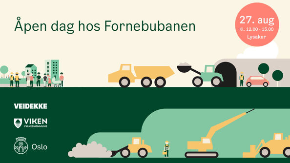 Åpen dag hos Fornebubanen søndag 27. august