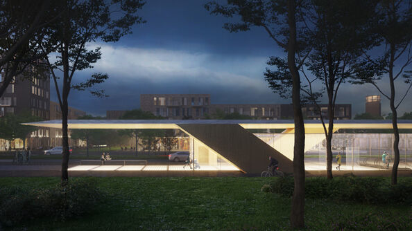 Flytårnet T-banestasjon. Mestres Wåge, Imago-Atelier de Arquitectura Engharia Lda og Josè Gigante – Arquitecto Ld