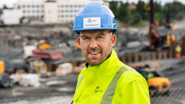 Prosjektleder Sindre Higraff Sande, fotograf Nicolas Tourrenc