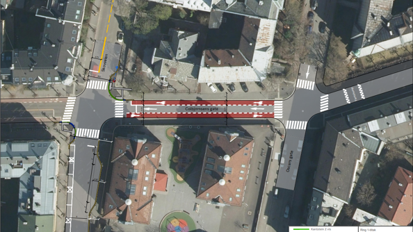 Skisse av Colbjørnsens gate