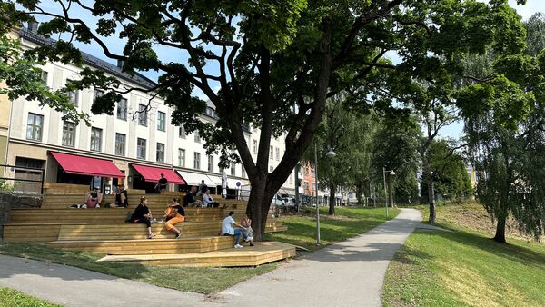 Amfi etablert ved bylivsgata Nedre Grünerløkka