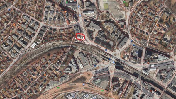 Område for spunting på Skøyen