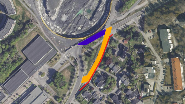 Omlegging av Snarøyveien 010425