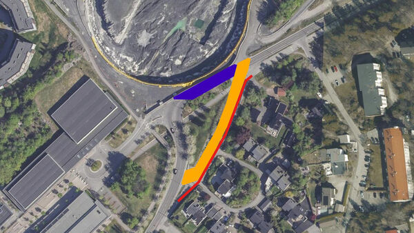 Omlegging av Snarøyveien 010425