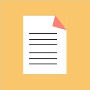 Illustrasjon av et dokument