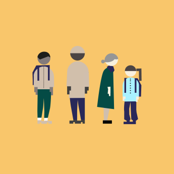 Illustrasjon av mennesker i ulike farger