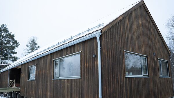 Fasaden til de nye bygget på Sørli besøksgård