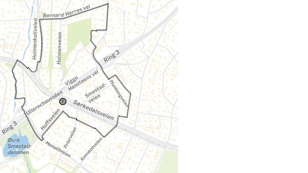 Plankart Smestad