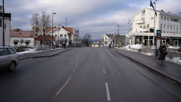 Nordstrandveien øst for krysset