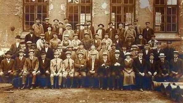 Bilde av herrene i Kristiania vand- og kloakvæsen i 1919