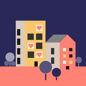 Illustrasjoner av hus