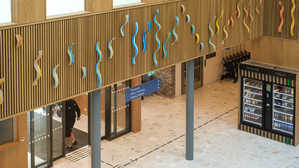 A photo inside a building