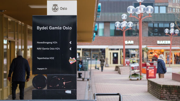 Skilt for Bydel Gamle Oslo