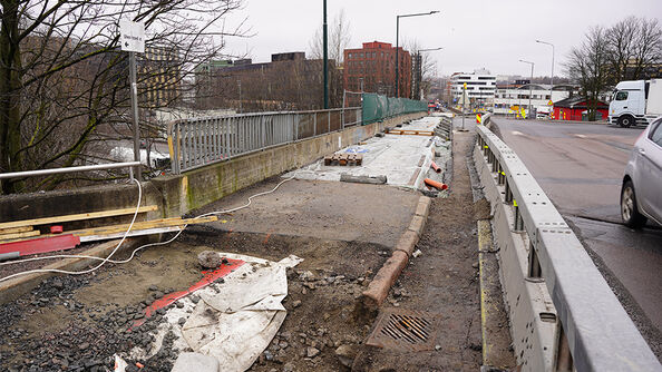 Arbeidene på østsiden fortsetter etter påske