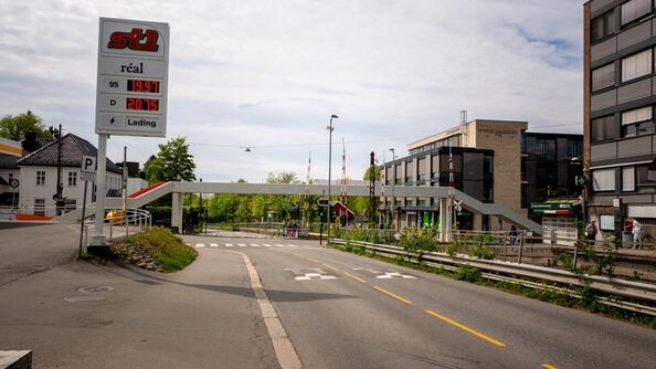 illustrasjon av Vinderenkrysset - Foreslått gangbro over Vinderenkrysse