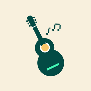 Illustrasjon av gitar