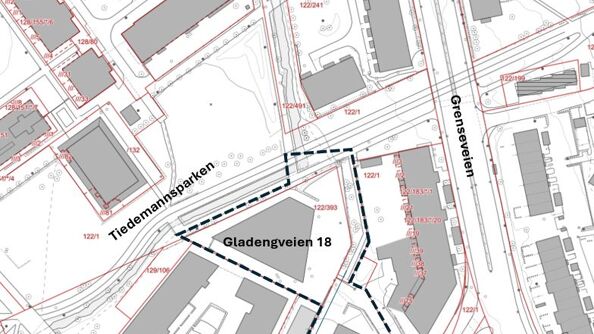 Planområdet Gladengveien 18 med flere