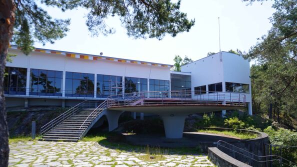 Ingierstrand Bad Restaurant sett fra utsiden