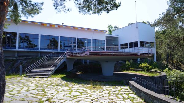 Ingierstrand Bad Restaurant sett fra utsiden