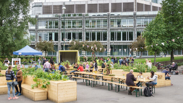 Bilde av dyrking og møteplass på Vaterland 