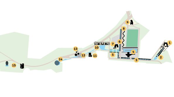 Kart over Klosterenga Park