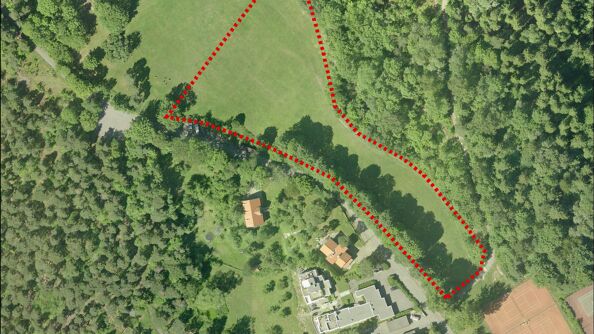 Avgrenset dressurområde, Jomfrubråtveien på Ekeberg