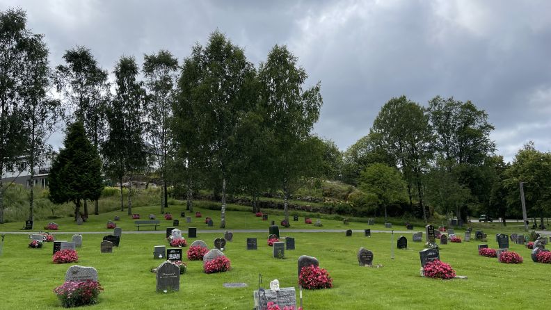 Retningsbestemt gravfelt på Klemetsrud kirkegård